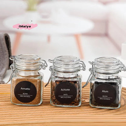 Transparent Glass Jar for Kitchen 50/100ml Sealed Storage Bottle Big Mouth Pickle Fruit Jam Container Household Food Canning
