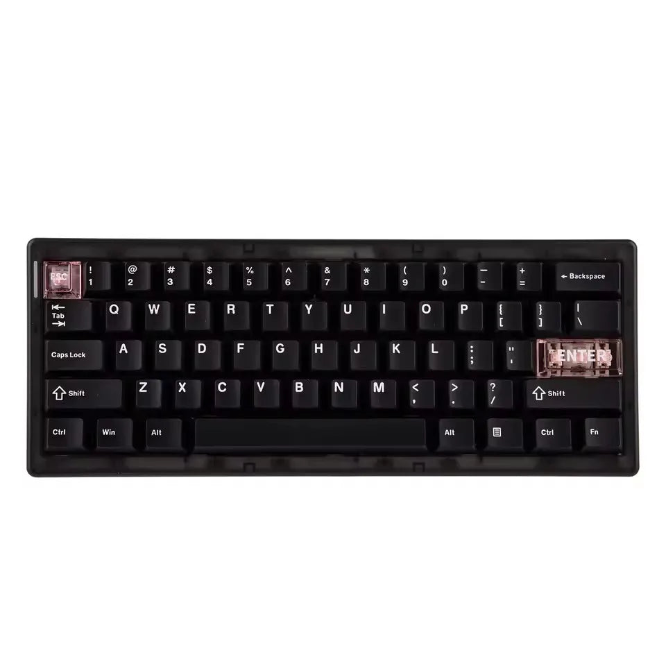 CIDOO QK61 V2 Mechanische Tastatur, 60%-Layout, Gasket-Struktur, VIA-programmierbar, Hot-Swap-fähig, drei Modi, kabellos, RGB-Tastatur