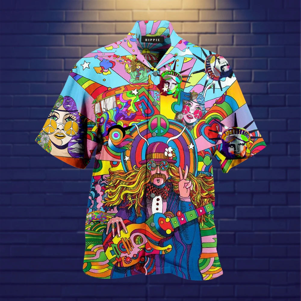 Cuba Shirts Men Women Fashion Hawaiian Casual Beach Blouse Men's Clothing Mens Vocation Lapel Floral