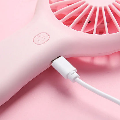 Portable Fan Mini Handheld Electric Fan Usb Rechargeable Handheld Small Pocket Fan  Air Cooler Desktop Office Travel Pocket Fan