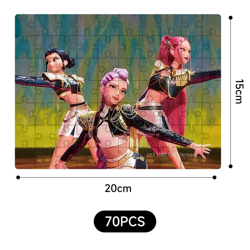 70/300PCS Wooden Jigsaw Puzzle Cool Cyberpunk Anime Family Interactive Game Collectible Gift for Adults Kids Teens Home Decor