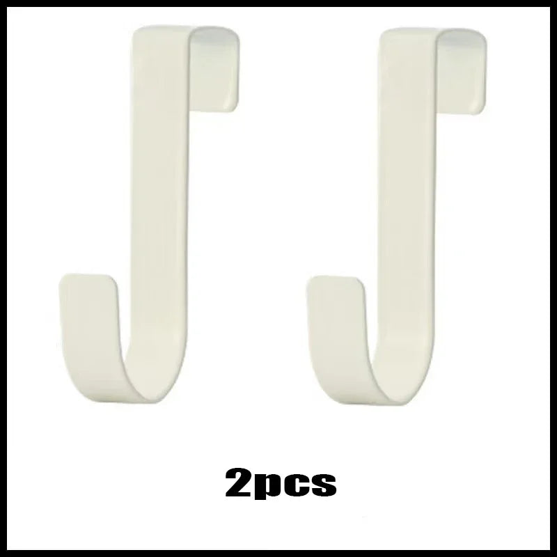 S-Shaped Metal Hook Cabinet Door Hanging Rack Gadgets Holders Desk Shelves Kitchen Utensils Storage Organizer Bathroom Accessori