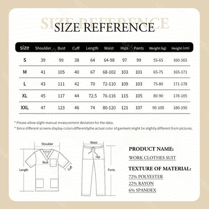 Pet Grooming Institution Surgical Workwear Scrubs Medical Nursing Uniform Customizable Logo Hospital Jogger Clothes with Pocket