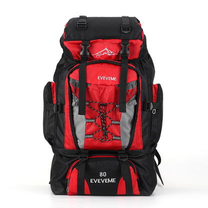 80L wasserdichter Wanderrucksack, Campingrucksack, Trekkingrucksack, großer Reiserucksack für Herren, Outdoor-Sport- und Bergsteigerrucksack