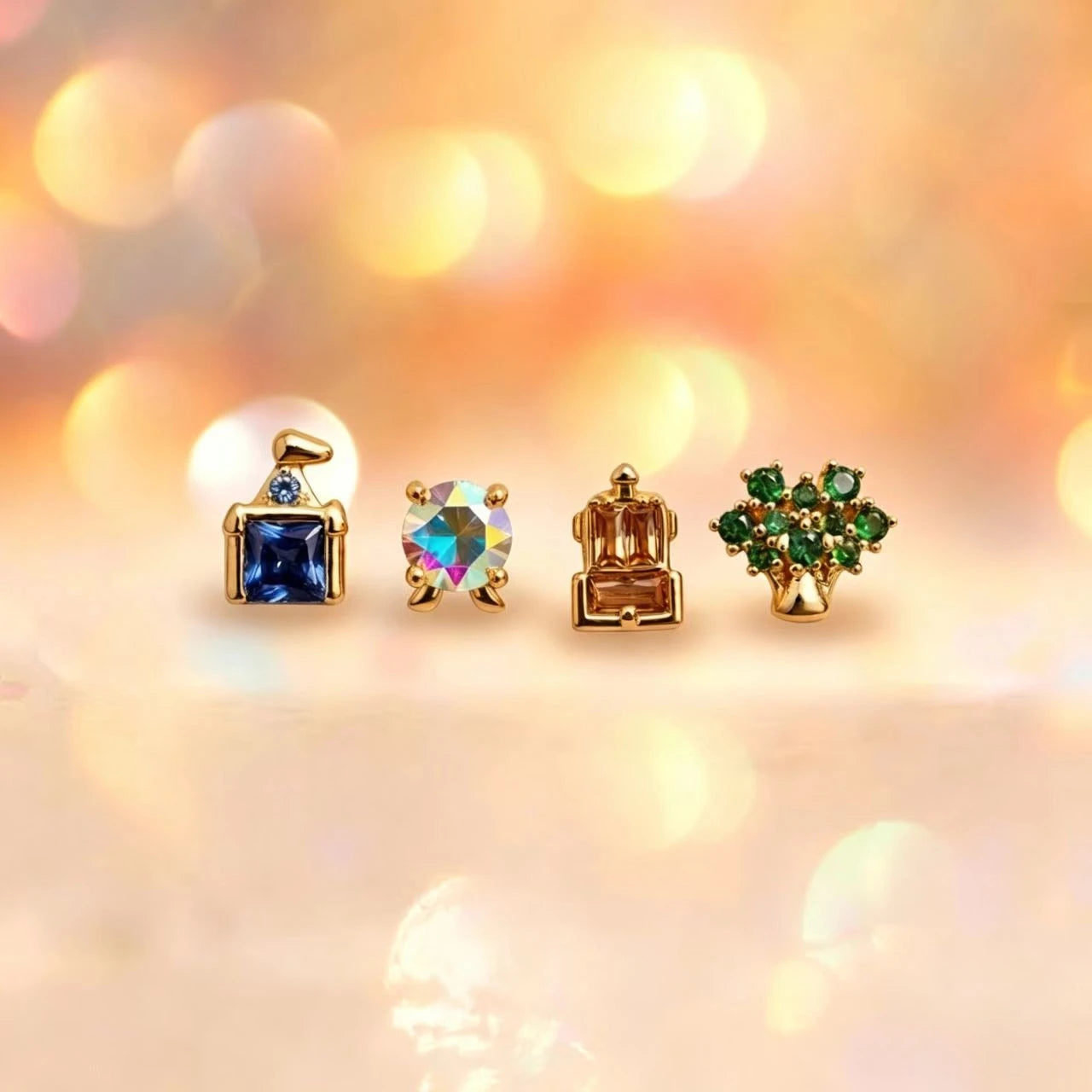 New Exquisite Cute Amusement Park Stud Earrings For Women Girls Fashion Party Birthday Jewerly Gift