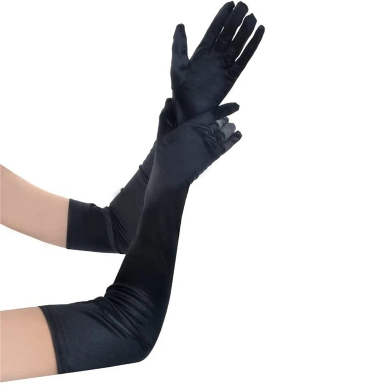 Satin Long Gloves For Women Wedding Gloves Performance Gloves Dance Gloves Satin Gloves Banquet Gloves Prom Gloves