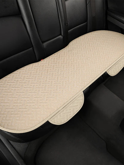 Car Seat Cushion, All Season Universal Linen, Driver's Seat Cover, Small Waist, Single Piece Three Piece Set, Half Pack