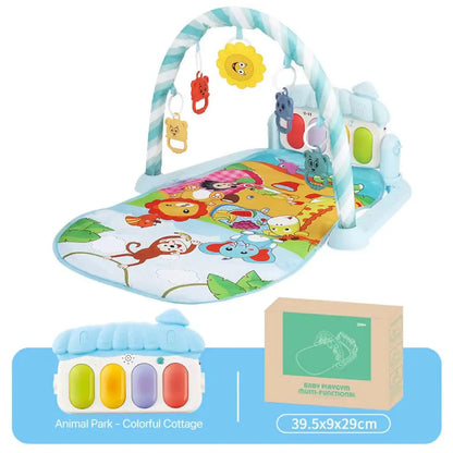 Baby Fitness Racket Piano Toy Newborn Baby Music Pedal Piano Fitness Equipment Soft Detachable Baby Climbing Mat Pedal Toy