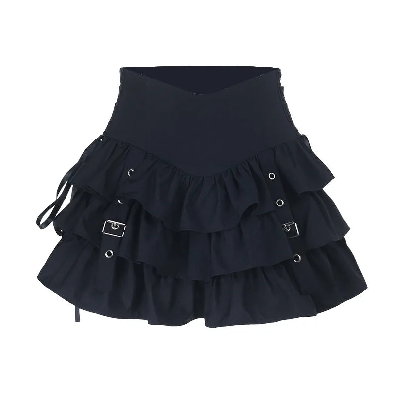 Dark Gothic Vintage Shirt Women's Off-the-shoulder Bell-sleeve Halter Top Y2K Harajuku Sexy Long-sleeve Top Lady Sets