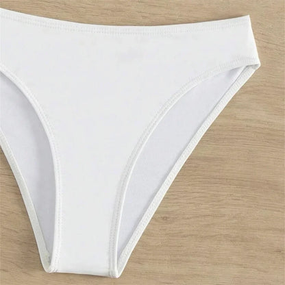 Sexy Flowers Bikini White Y2K Bandeau Swimsuit Push Up Bathing Suit 3D Floral Swimwear Women Highwaist Beach Set Vacation Outfit