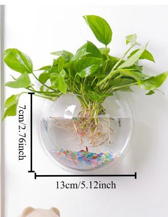 Acrylic Fish Bowl Wall Hanging Aquarium Tank Aquatic Pet Supplies Pet Products Wall Mount Fish Tank for Betta&Display fish