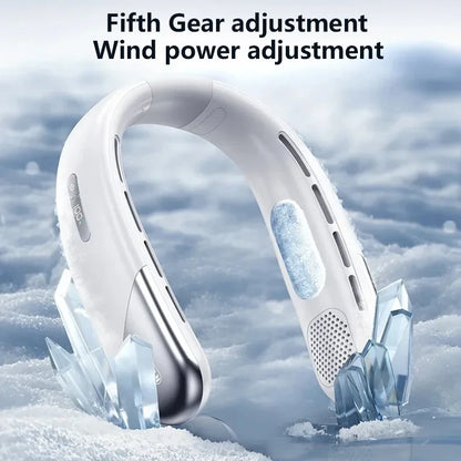 Lenovo Hanging Neck Fan Digital Display Power Ventilador Bladeless Portable Air Cooler USB Rechargeable Electric Fans 2026 New