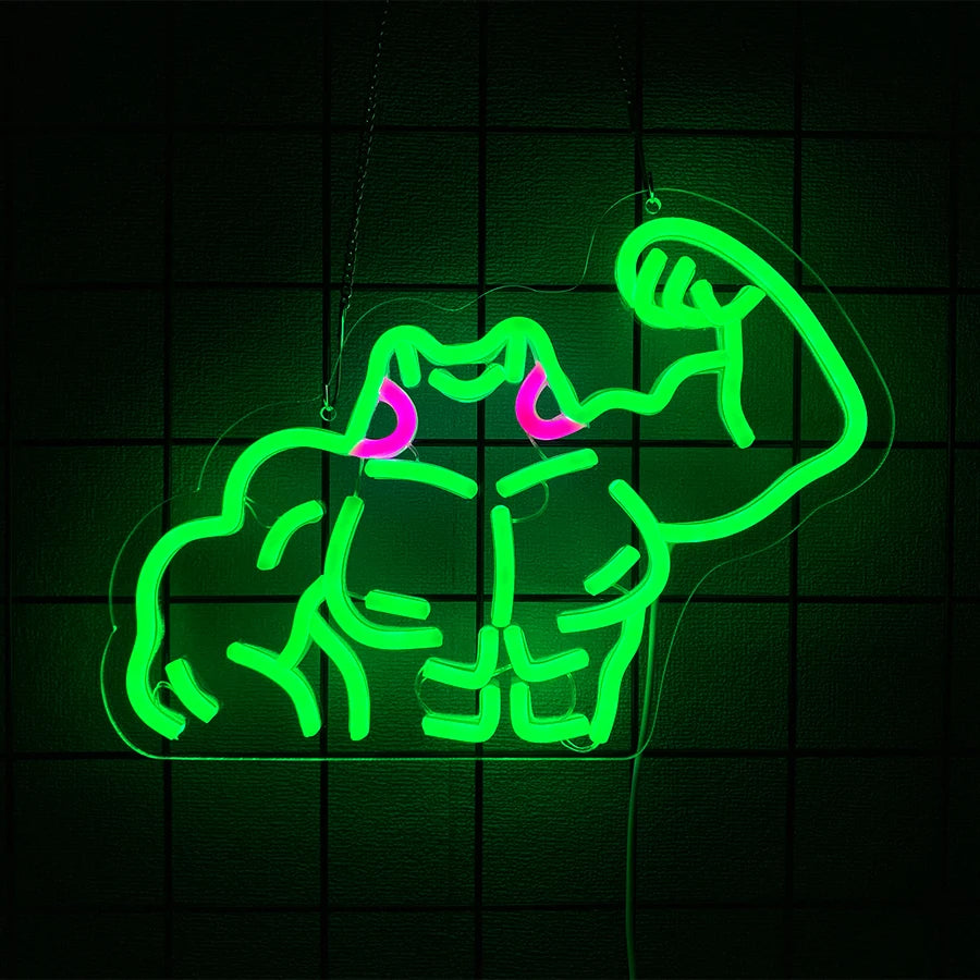 Fitness Neon Sign For Wall Decor,Led Neon Light For Gym Wall Art, Man Cave，Birthday, Bedroom, Gym Club, Shop Decor,USB Power