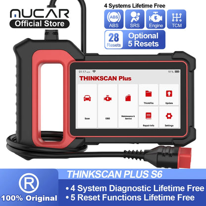 THINKSCAN PLUS S7 S6 S4 OBD2 Scanner ABS/SRS/TRANMISSION/ENGINE Code Scanner Live Data Diagnostic Tool Multi Services Scan Tool