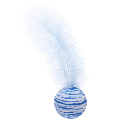 Cat Toy Ball Feather Funny Cat Toy Star Ball Plus Feather Foam Ball Throwing Toys Interactive Toys Pet Supplies Katten Toy