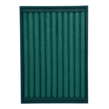 Velvet Jewelry Display Tray Exquisite Portable Jewelry Holder For Ring Earrings Necklace Classification Organizer Storage Case