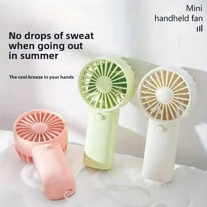 Portable Fan Compact Handheld Fan - Portable Battery-Powered Personal Cooling Device for Travel & Outdoor Use Desktop Gifts