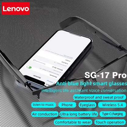 Lenovo Intelligent Glasses Shooting Photos and Video 4K HD Camera With Color Changing Lenses 260Mah Battery Color-changing Lens