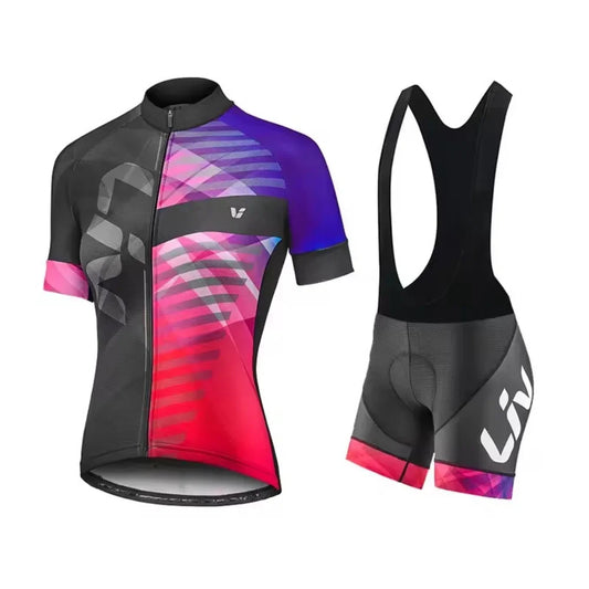 Liv New Women Cycling Shorts Set 2025 Cycling Jersey Bike Clothing Suit Liv Team Version Racing Suit Roupa Ciclismo Feminine