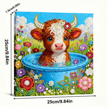 DIY Pearl Dot Painting for Adults Beginners Home Wall Decor Pearl Gem Paintings Picture Arts Craft 25x25cm With Frame
