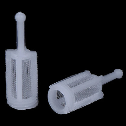 10Pcs White Plastic Spray Gun Filters Fine Mesh Disposable Gravity Feed Paint Strainer For More Spray Gun