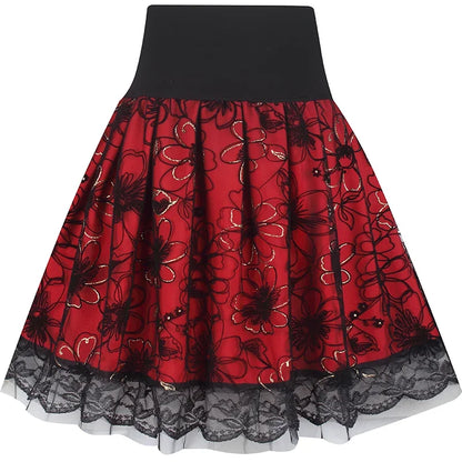Voile Pleated A- line Short Skirt Elastic Waist Large Size Woman Skirts Mujer Faldas Saias Mulher