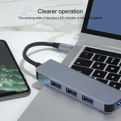 4 Ports USB 3.0 Adapter USB3.0 HUB 3 0 5Gbps High Speed Multi USB-C Splitter for Lenovo Macbook Pro PC Accessories USBC