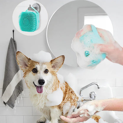 Bath Massage Brush Pet Massage Brush Bathroom for Dogs and Cats Shower Grooming Tool