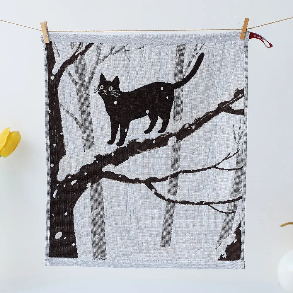 New 34x40cm Large Hand Towel Quick Dry Decorative Kitchen Towel 4 Layer Cotton Gauze Tea Towel Home Restaurant