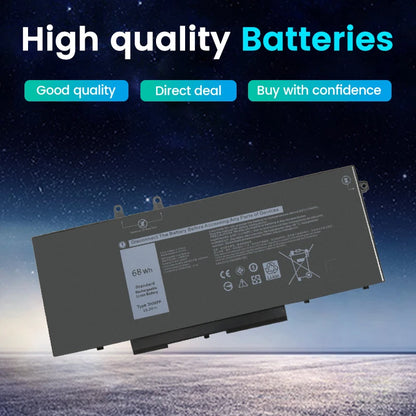 3HWPP Laptop Battery 68Wh For Dell Latitude 5401 5501 5410 5411 5510 5511, For Dell Precision 3541 3550 3551 1VY7F N2NLL P80F003