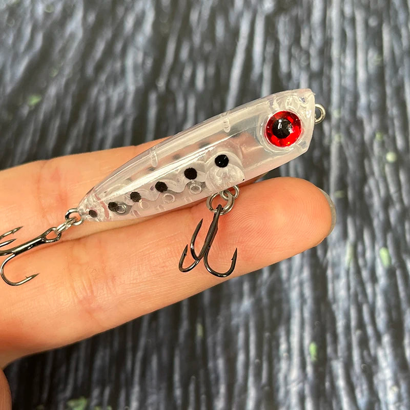1 Stück 45 mm 3 g sinkender Bleistift-Angelköder Mini Popper Walking Dog künstlicher Hartköder Pesca Wobbler Swimbait Tackle Zubehör