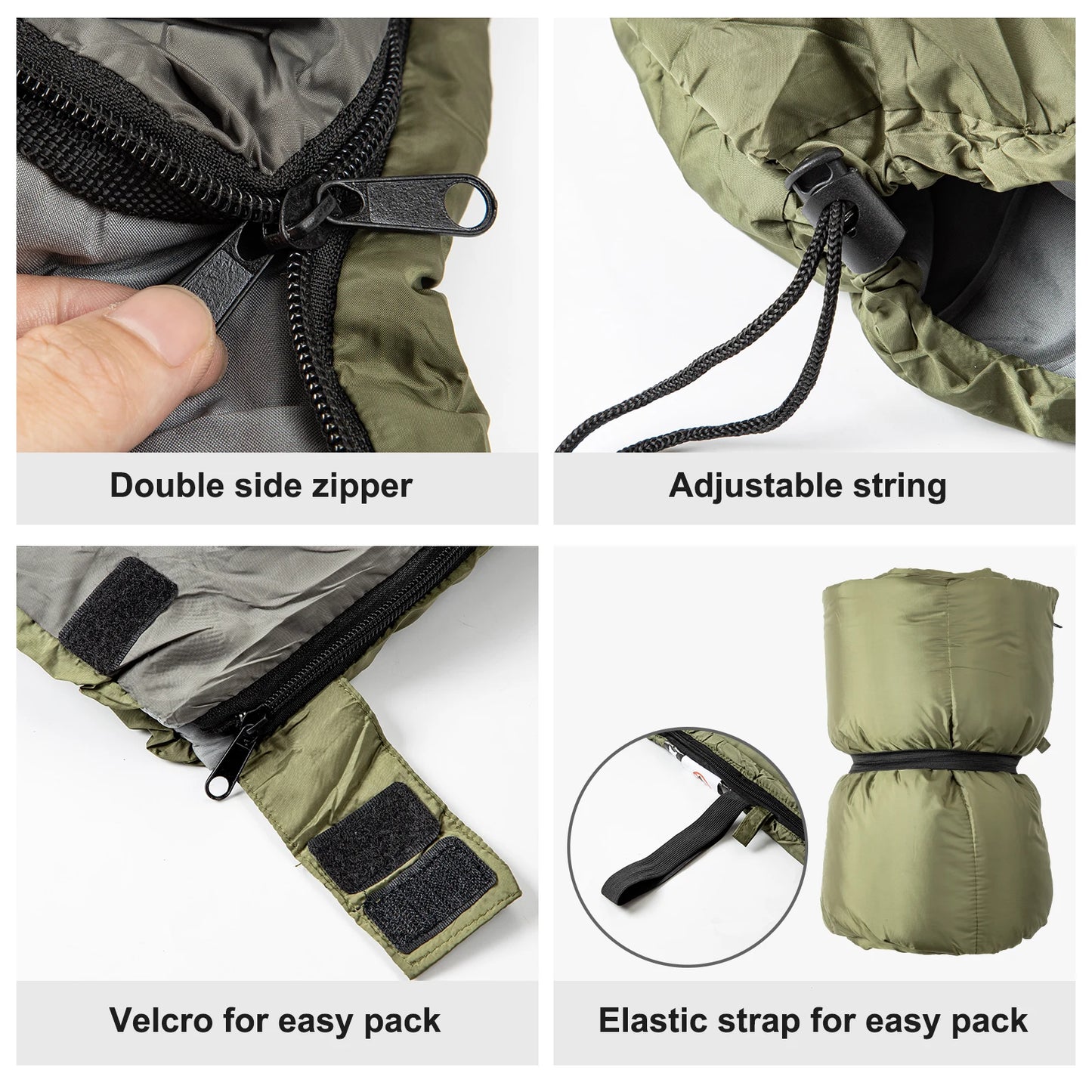 Night Cat 3 Season Sleeping Bag Lightweight Double Outdoor Camping Quilt Adult Backpacking Quilt Cotton