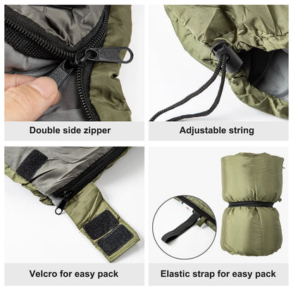 Night Cat 3 Season Sleeping Bag Lightweight Double Outdoor Camping Quilt Adult Backpacking Quilt Cotton