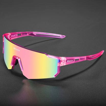 SCVCN Cycling Glasses Bike Sunglasses Men UV400 Eyewear Sports MTB Outdoor Goggles Bicycle Women Sunglasses Multi Color Riding