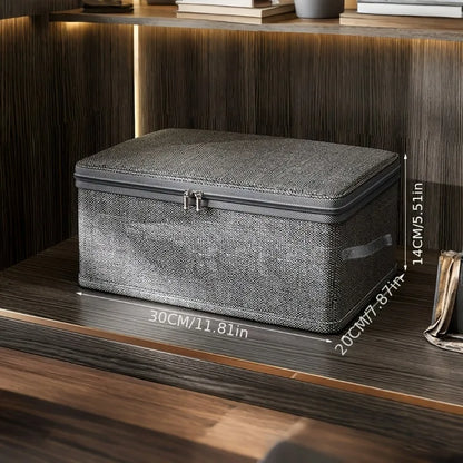 Stackable Foldable Fabric Storage Boxes with Lids and Handles Rigid and Foldable Storage Boxes Clothing Lockers Under-Bed Storag