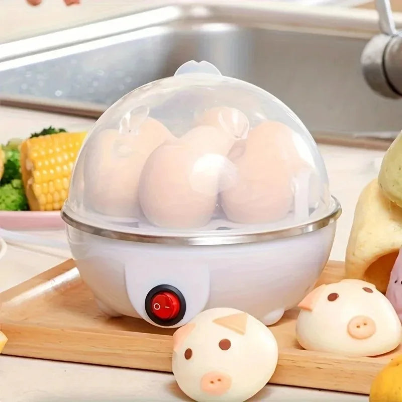 Multifunctional Electric Egg Cooker Automatic Egg Boiler 7 Eggs Mini Egg Cooker Kitchen Breakfast Machine Mini Egg Boiler