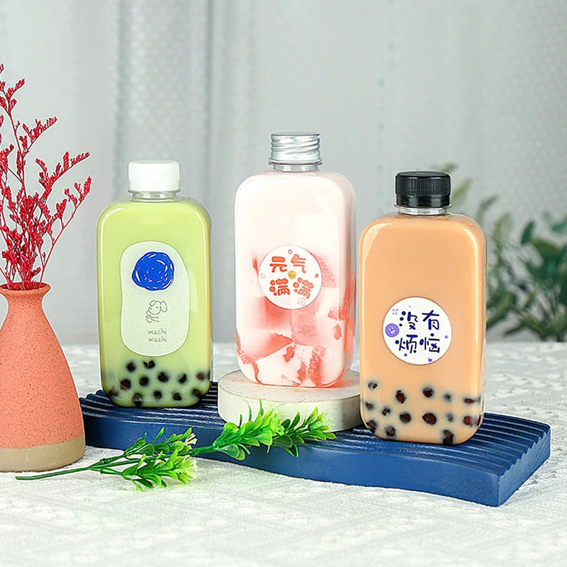 Plastic Bottles For Drinks Storage Containers Drinking Water Bottles Plastic Water Bottle With Lids Caps Dropshipping