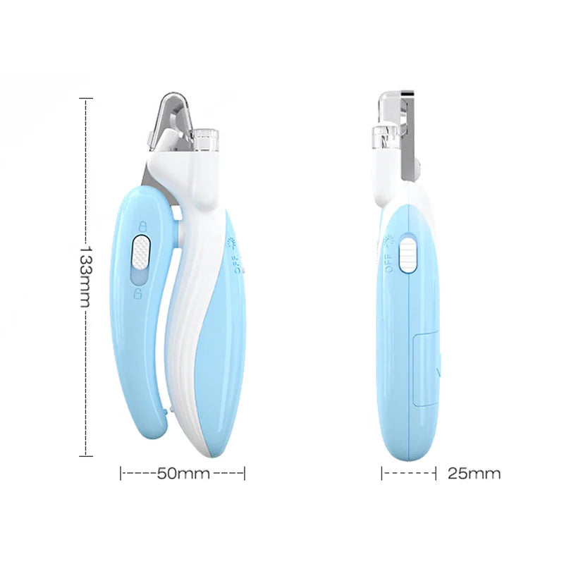 Professional Pet Nail Clippers with LED Light - Pet Claw Grooming Trimmer for Dogs Cats Small Animals Paw Nail Care Pet Supply