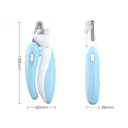Professional Pet Nail Clippers with LED Light - Pet Claw Grooming Trimmer for Dogs Cats Small Animals Paw Nail Care Pet Supply