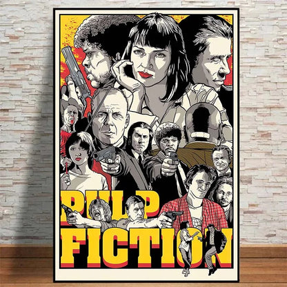 Modern Painting Posters and Prints Movies Pulp Fiction Canvas Painting Wall Art Pictures for Home Living Room Decor Cuadros