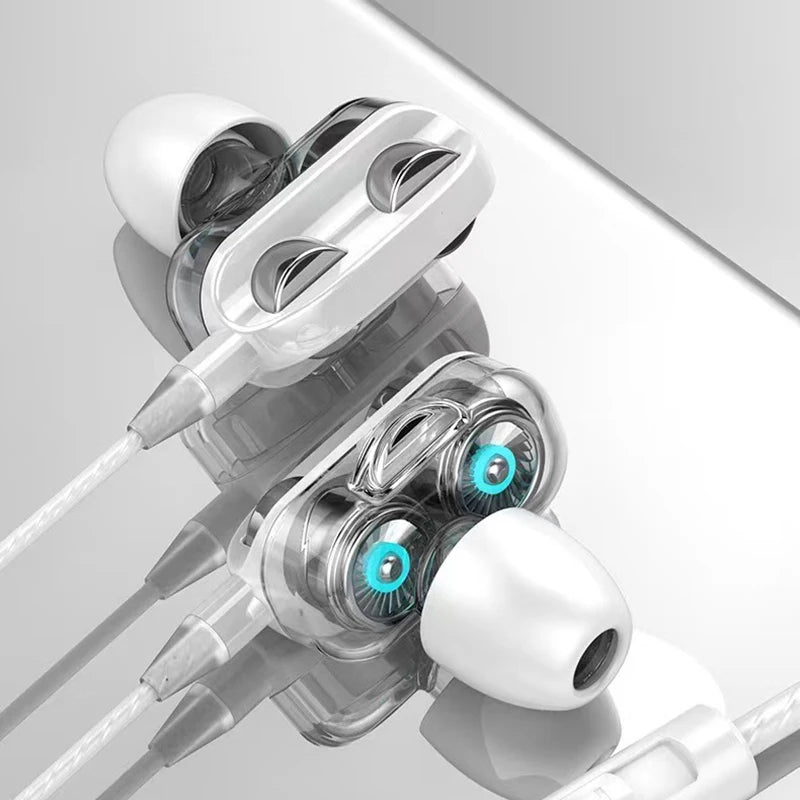 In Ear Stereo Earphone For iPhone Xiaomi Huawei Android Noise Canceling Design Running Gaming Audio Accessories Heavy Bass Sound