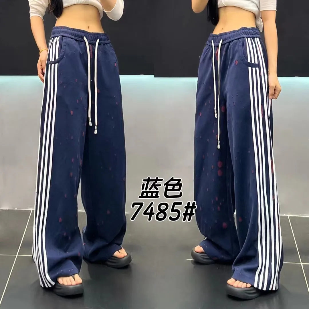 Original Design Sense Long Slacks 2025 Autumn New Fashionable Loose Casual Pants Ladies With Draped Straight Wide-Leg Trousers