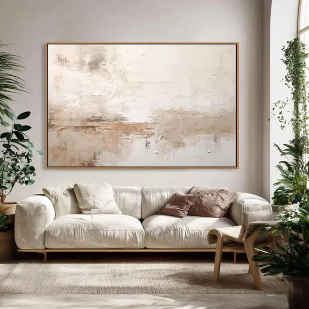 1pc Frameless Canvas Painting  Abstract On Canvas Image Scenery Of The Old Neighborhood Mural Top Wall Art Picture Decor Living