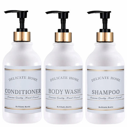 Soap Dispenser with Pump and Labels Dish Soap Dispenser for Kitchen Sink Countertop Decoration Refill Hand Wash Bottle