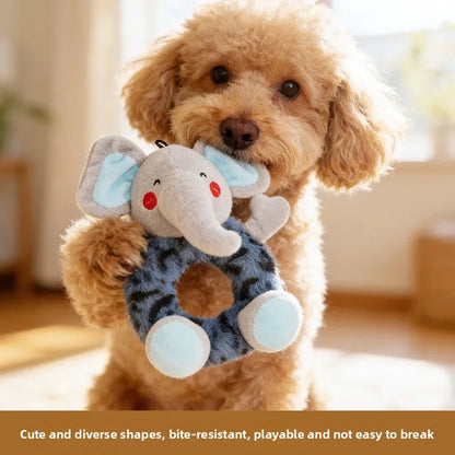 Squeaky Dog Toy for Small Medium Dogs, Self-Entertainment Chew Plush Toy, Boredom Relief Teeth Cleaning Pet Supplies