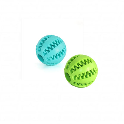 Natural Rubber Pet Dog Toys Dog Chew Toys Tooth Cleaning Treat Ball Extra-tough Interactive Elasticity Ball5cm for Pet Products