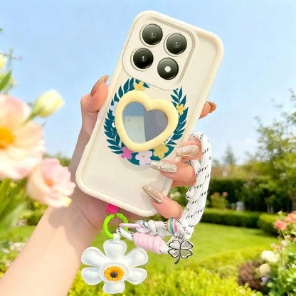 3pcs( Colorful garland  Phone Case+Lanyard+Craft Embellishments) for Xiaomi 15T/15TPro/14/14T/17Pro/14TPro/17 ProMax  Phone Case