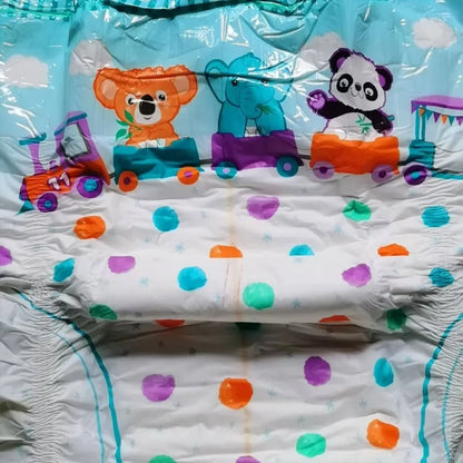 5pcs Extra Large Thick ABDL Adult Baby Disposable Diaper Pant Large Capacity Cartoon Pattern DDLG diapers No Reused Panties
