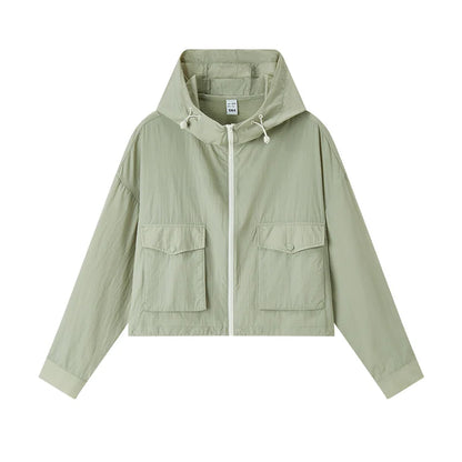 Semir Jacket Women Cropped Oversize 2025 New Summer Hooded Sun Protection Textured Coat for Outdoor Activities
