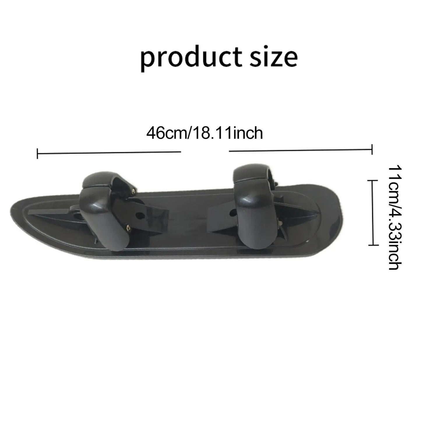 2 in 1 Snow Scooter Strollers Wheel Ski Sled Kids Snow Conversion Ski Scooter Sled Board for Backyard Jogging Sidewalks